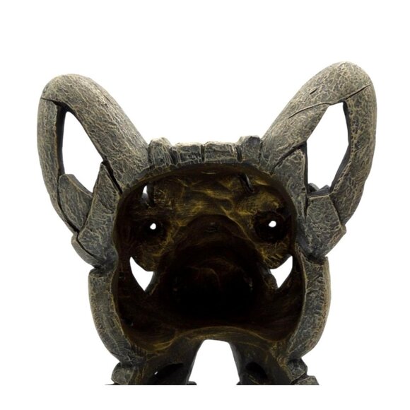 EDGE French BULLDOG Brown Bust Statue by Matt Buckley 12 x 9.5" - Picture 8 of 10